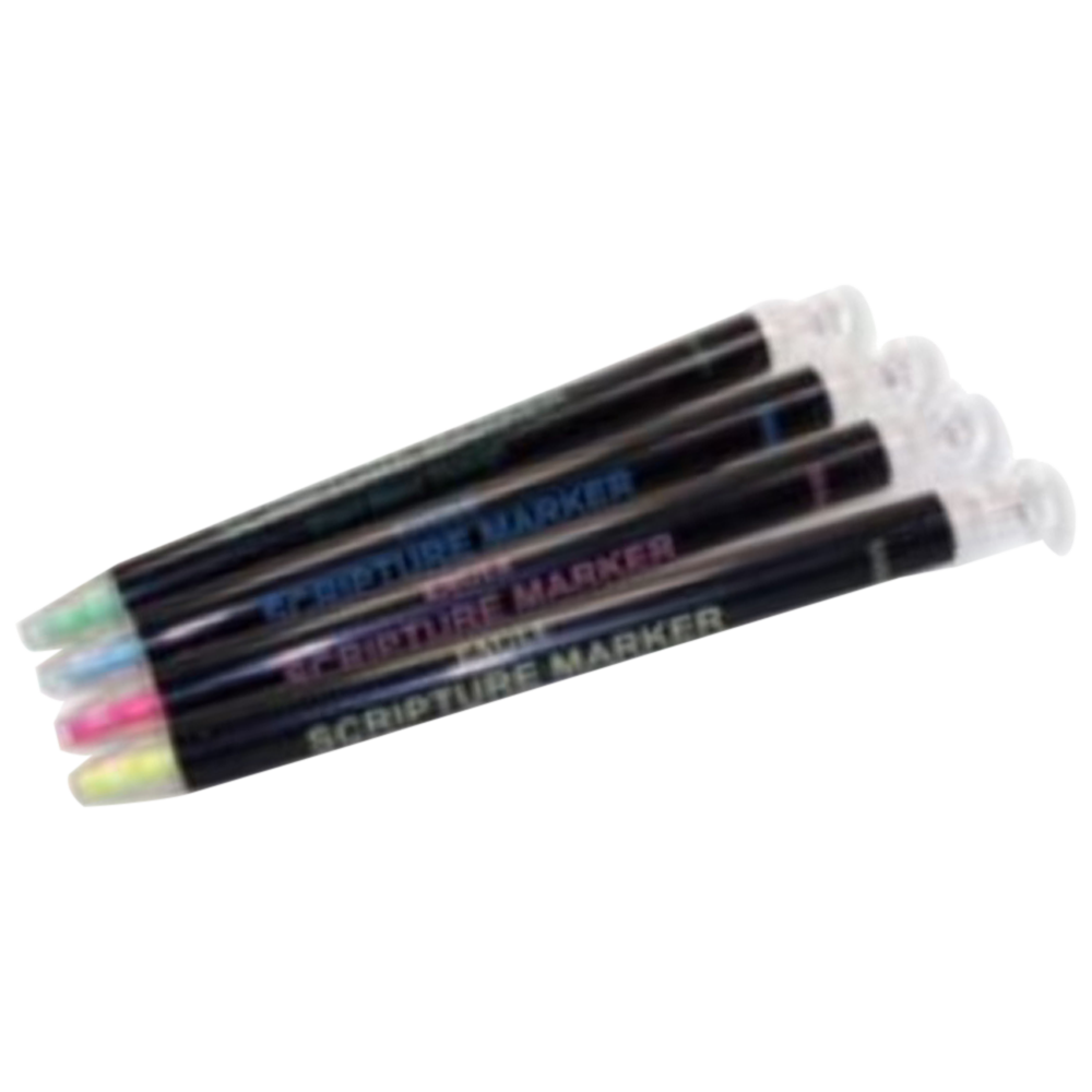 Dry Marker Package: 4 Colors Scripture Marker