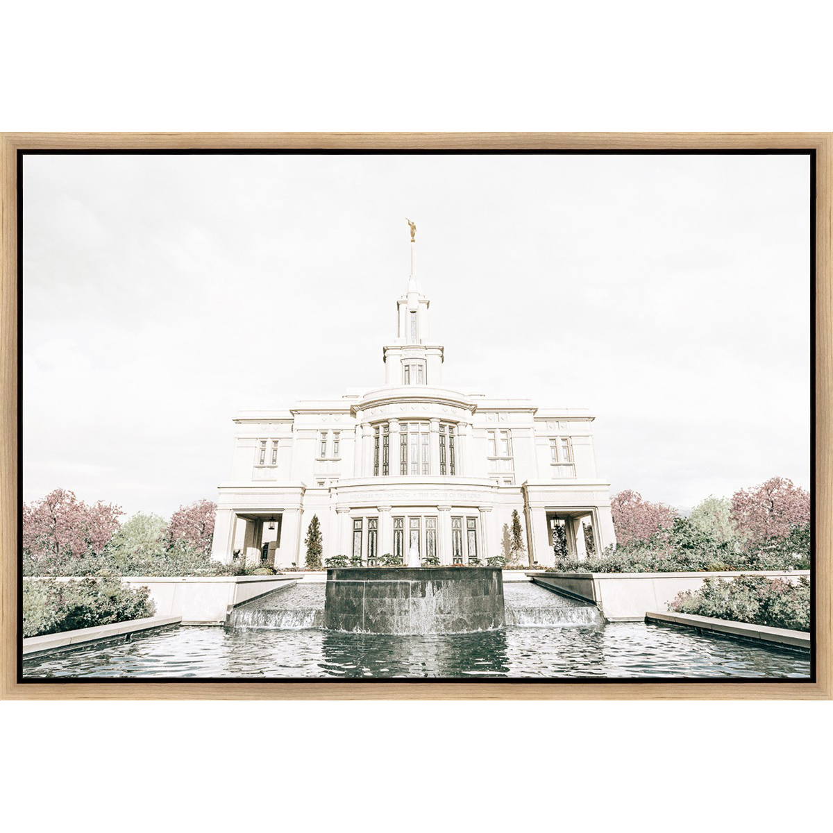 Sweet is the Work, Payson Temple (31.5x21.5 Framed Canvas)