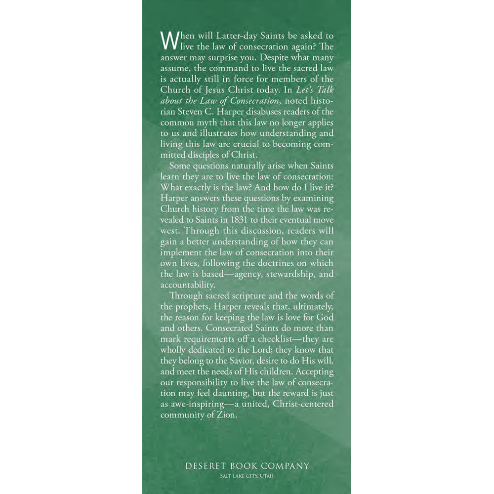 Let's Talk about the Law of Consecration, , large