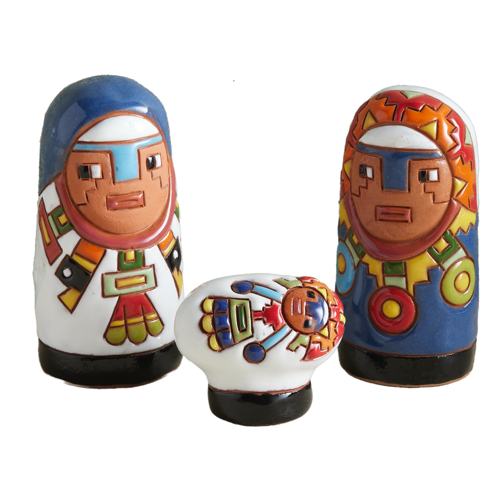 Mini Bolivian Resin Nativity, , large image number 0