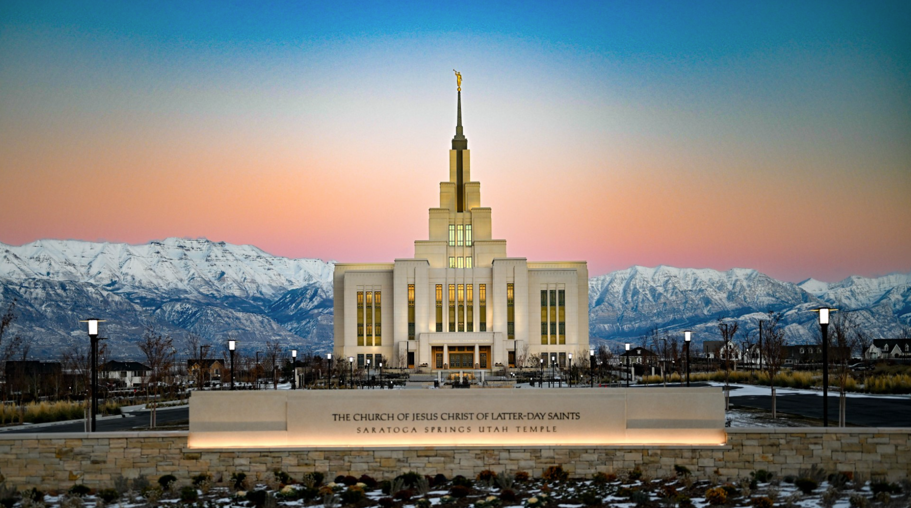 Saratoga Springs Temple (24x36 Framed Canvas Wrap), , large image number 0