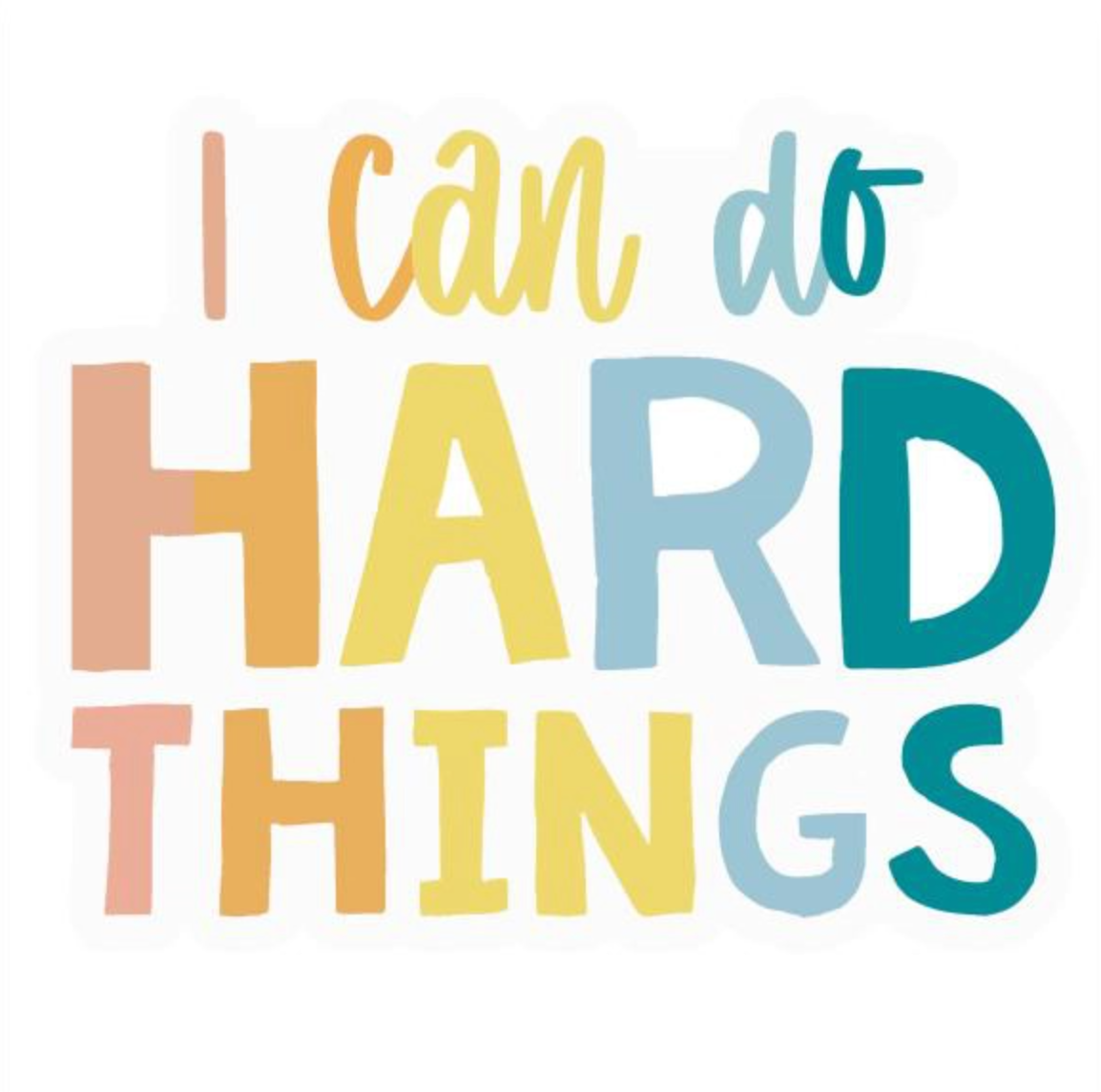 I Can Do Hard Things Sticker, , large image number 0