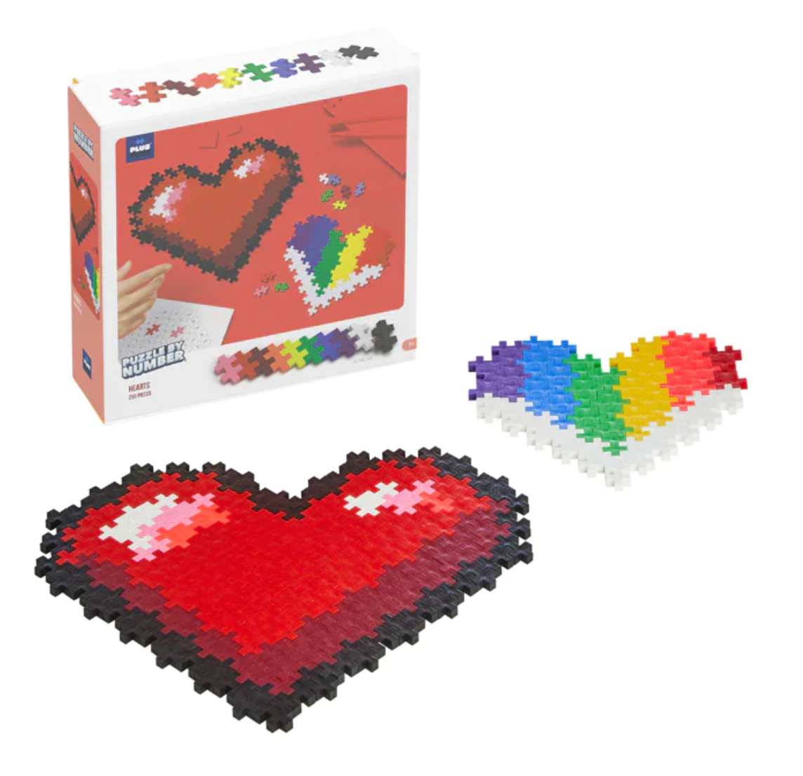 Puzzle by Number Hearts Puzzle (250 Piece)