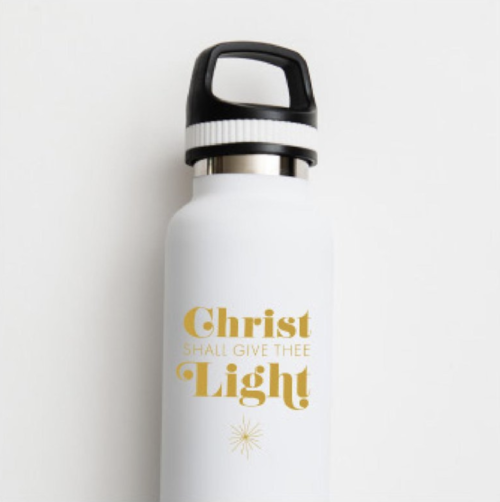 TOFW Christ Shall Give Thee Light Water Bottle, , large image number 0