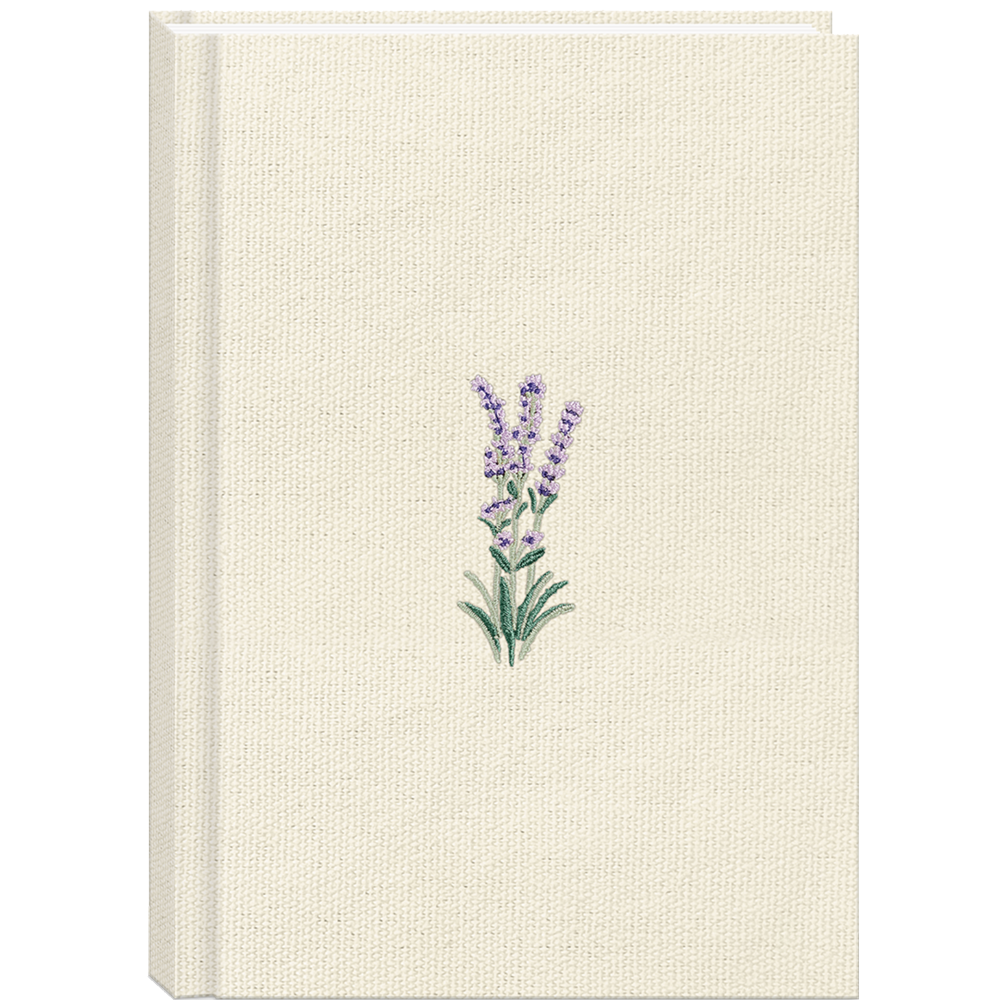 Delicate Floral Cream Journal