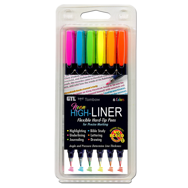 Neon Hard-Tip Highlighters, , large image number 0