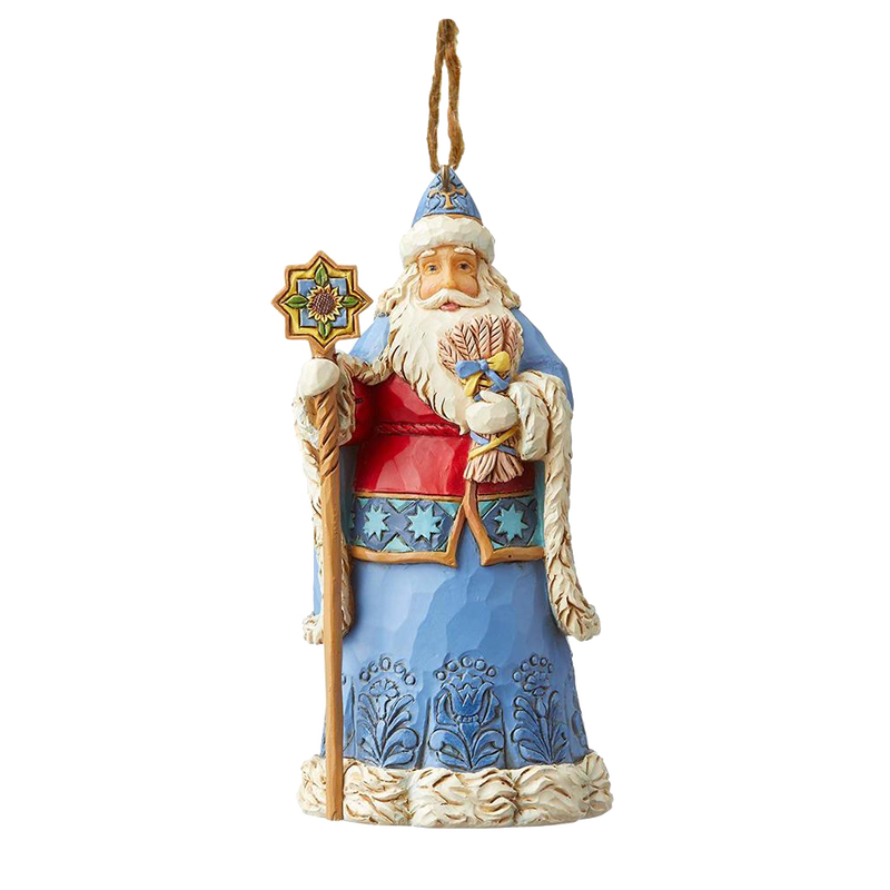 Ukraine Santa Ornament