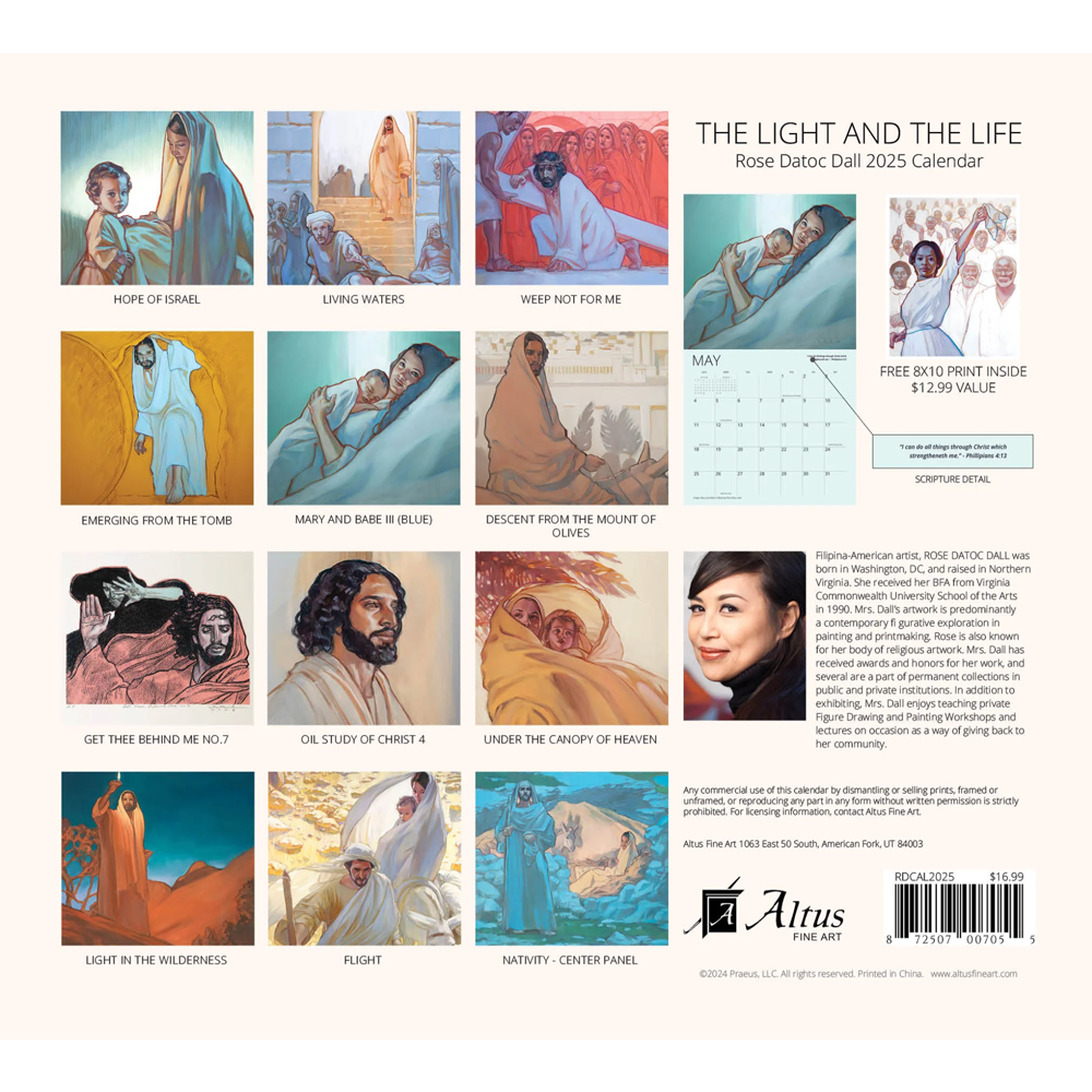 2025 The Light and the Life Rose Datoc Dall Calendar, , large