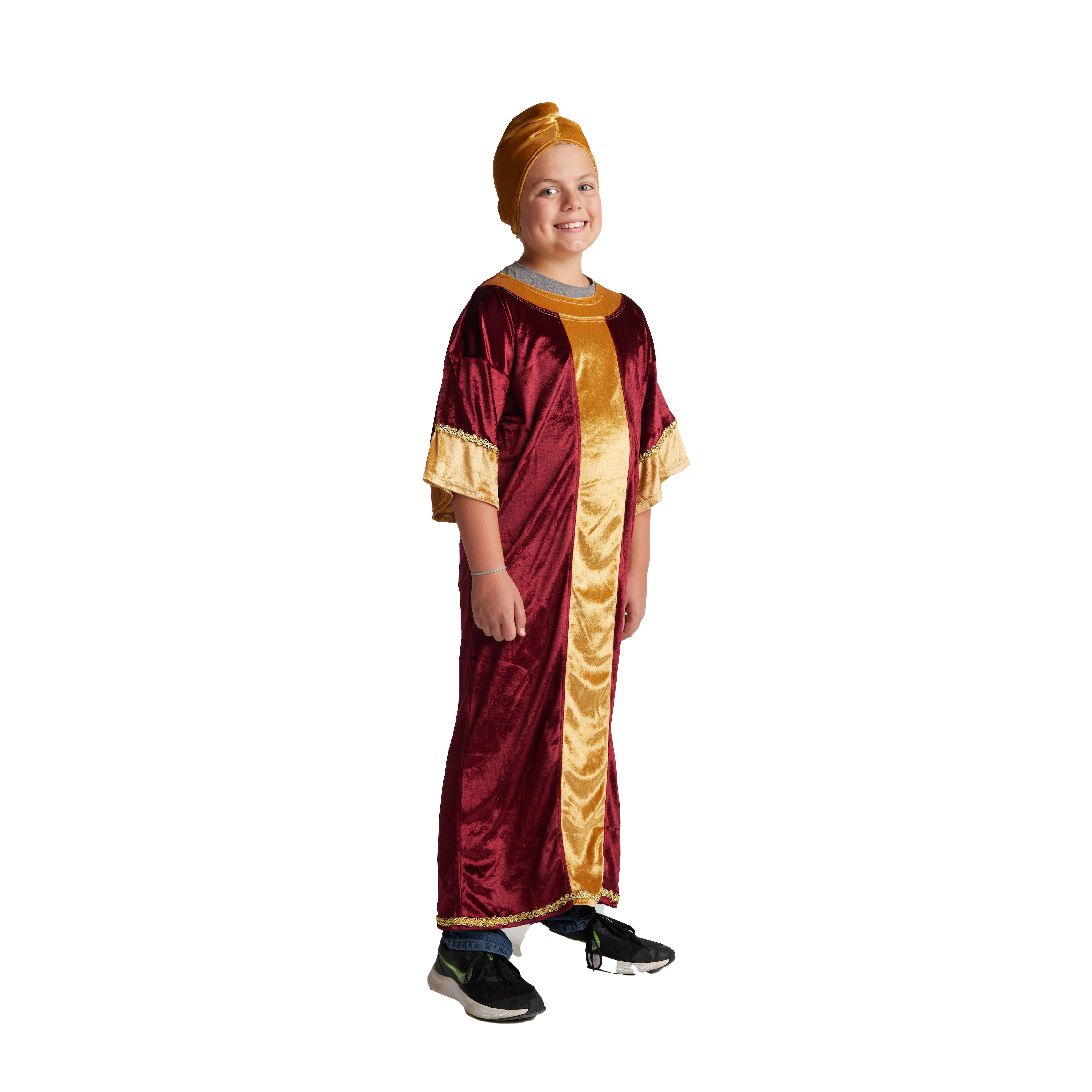 Children's Nativity Red Wiseman Costume, , large image number 0