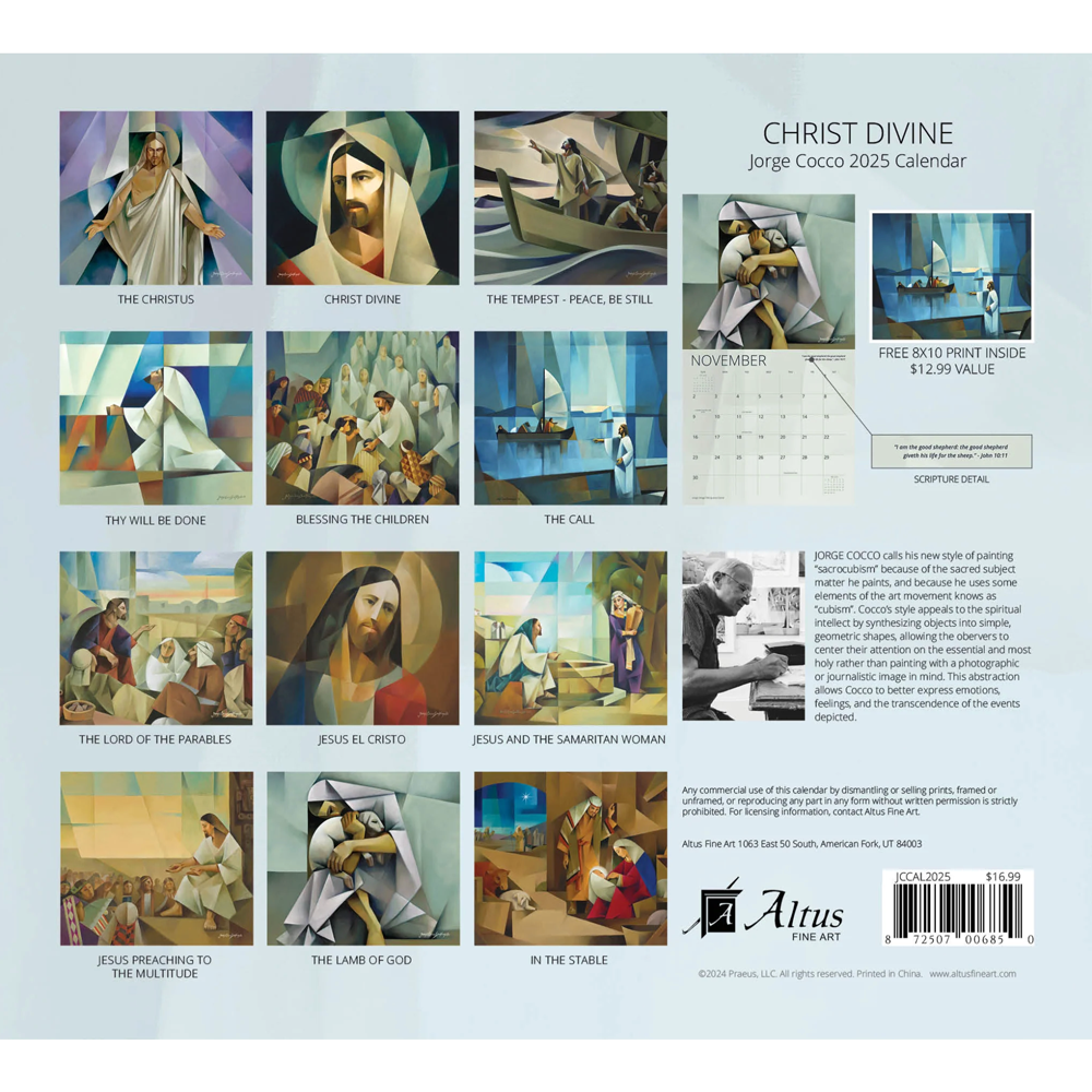 2025 Christ Divine Jorge Cocco Calendar, , large image number 1