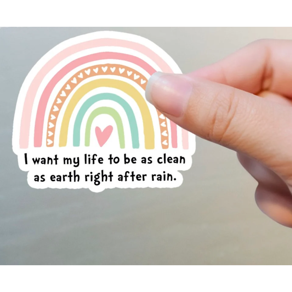 Clean Right After Rain Baptism Sticker, , large image number 0