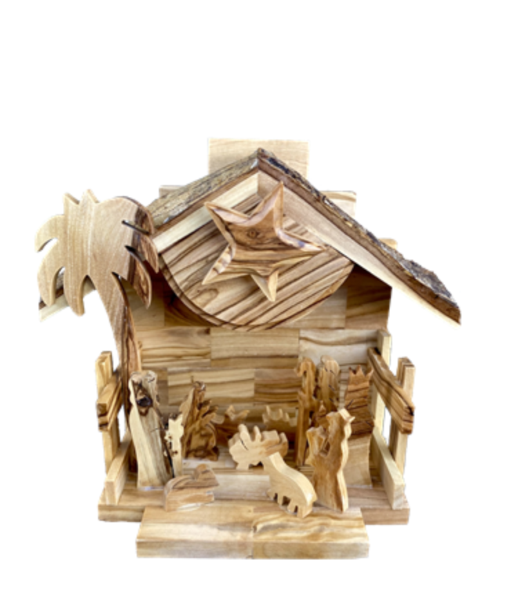 Jerusalem Wood Nativity Music Box, , large image number 0