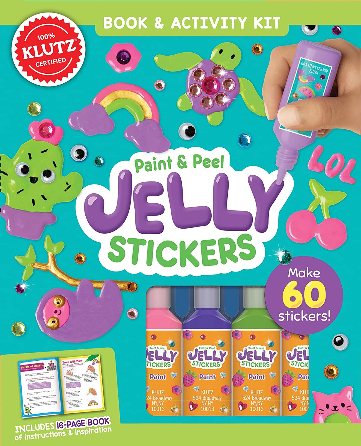 Paint & Peel Jelly Sticker Craft Kit, , large image number 0