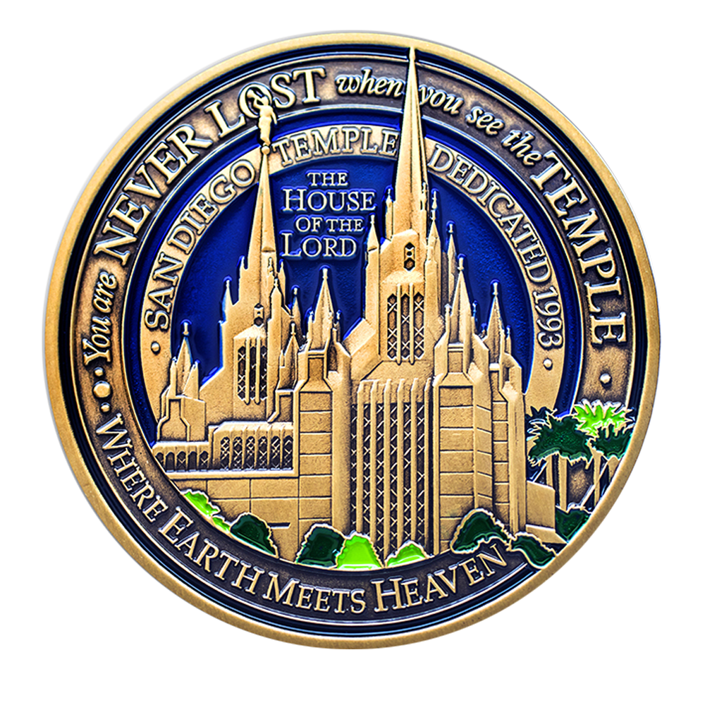 San Diego Temple Medallion