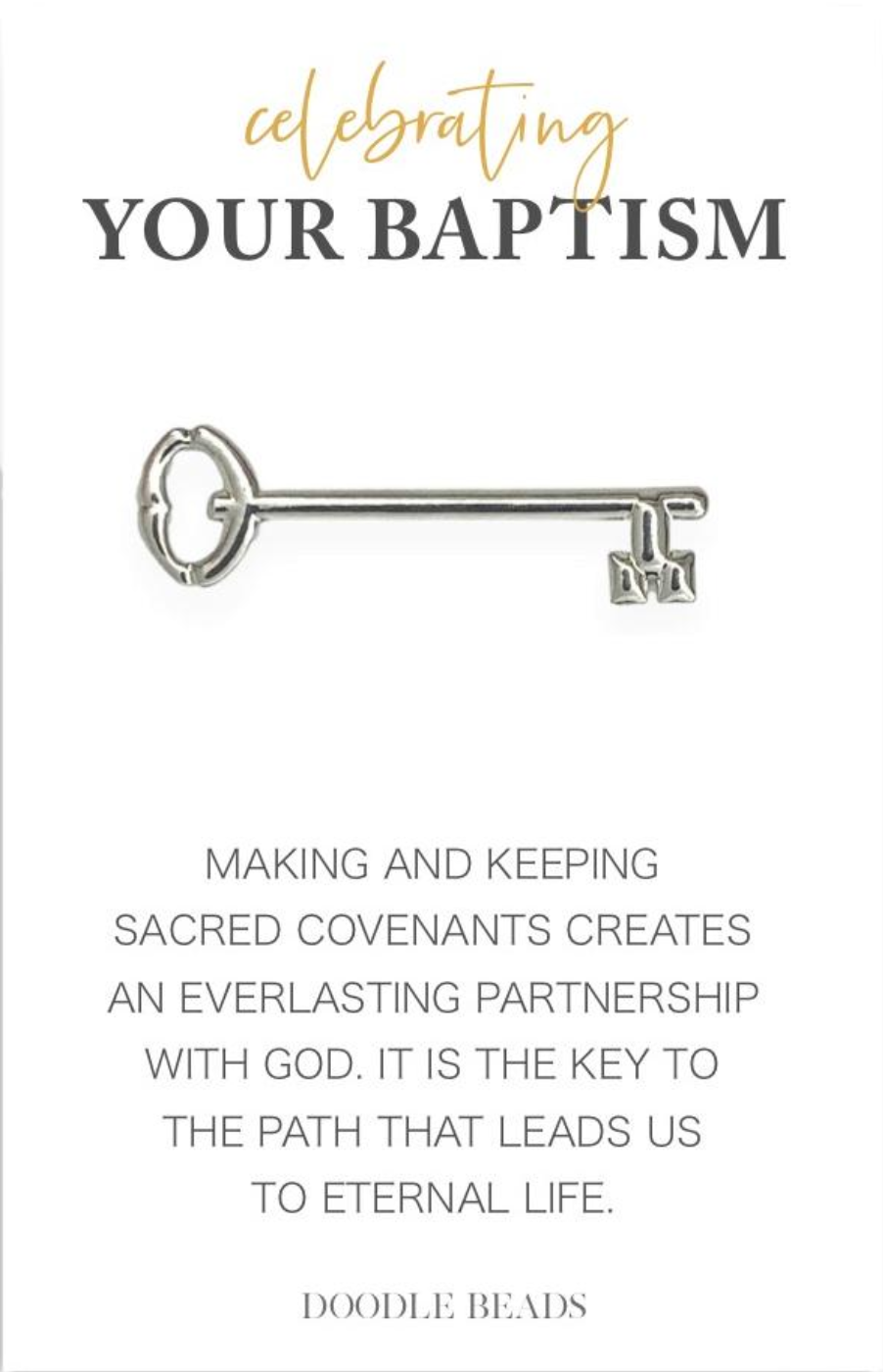 Celebrating Your Baptism Key Tie Bar, , large image number 0