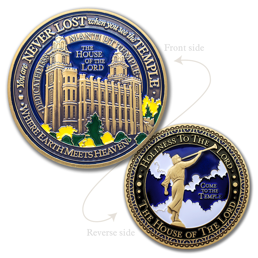 Manti Temple Medallion Coin, , large image number 2