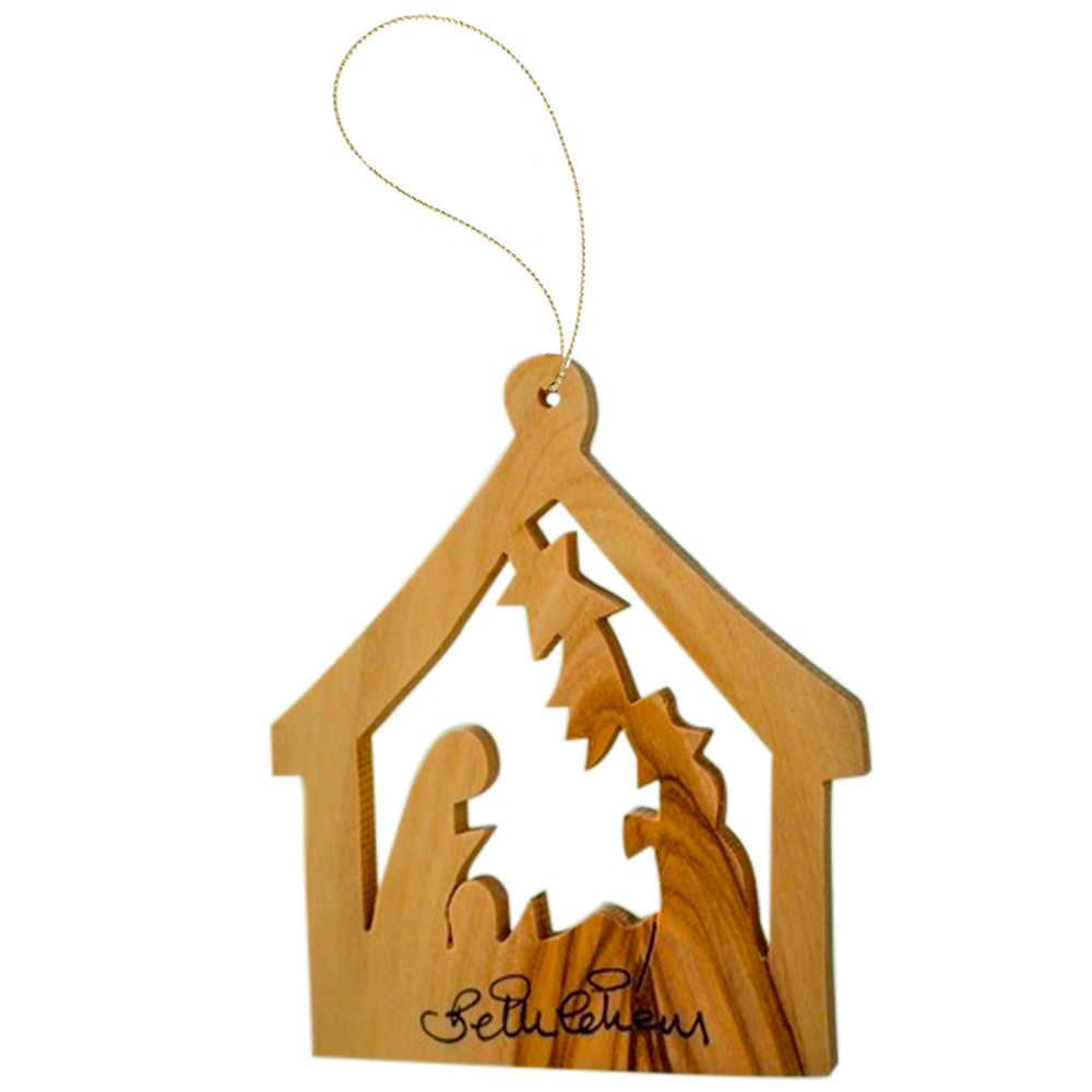 Stable Nativity Ornament