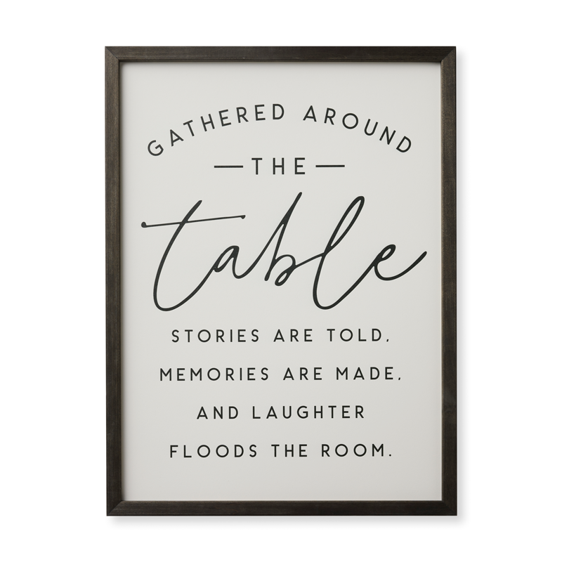Gathered Around the Table (18x24 Framed Art)