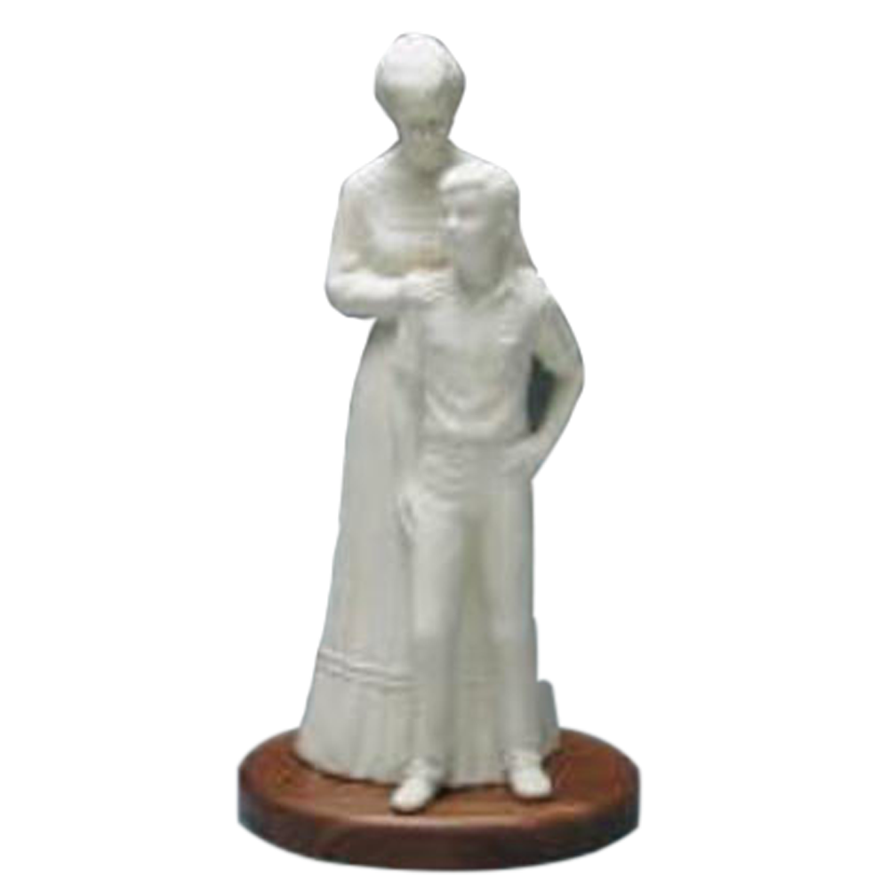 Woman Preparing Her Son Statue with Base (Porcelain)