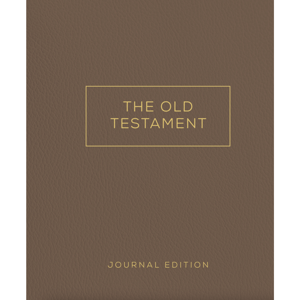 The Old Testament, Journal Edition, Brown Unlined (No Index)