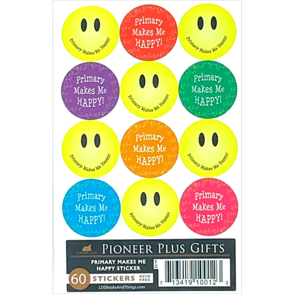 Primary Makes Me Happy Stickers, , large image number 0