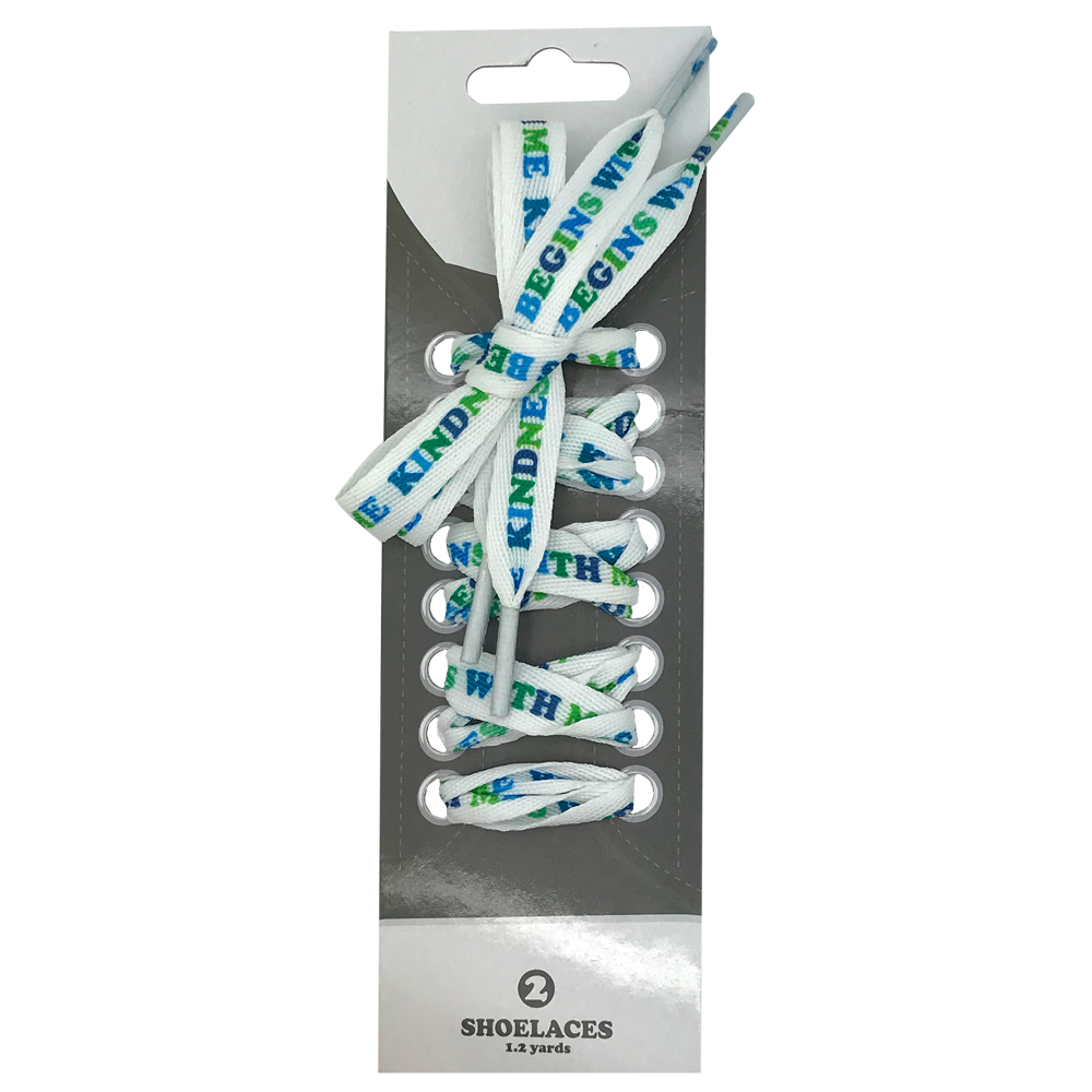 Kindness Begins with Me Shoelaces, , large image number 0