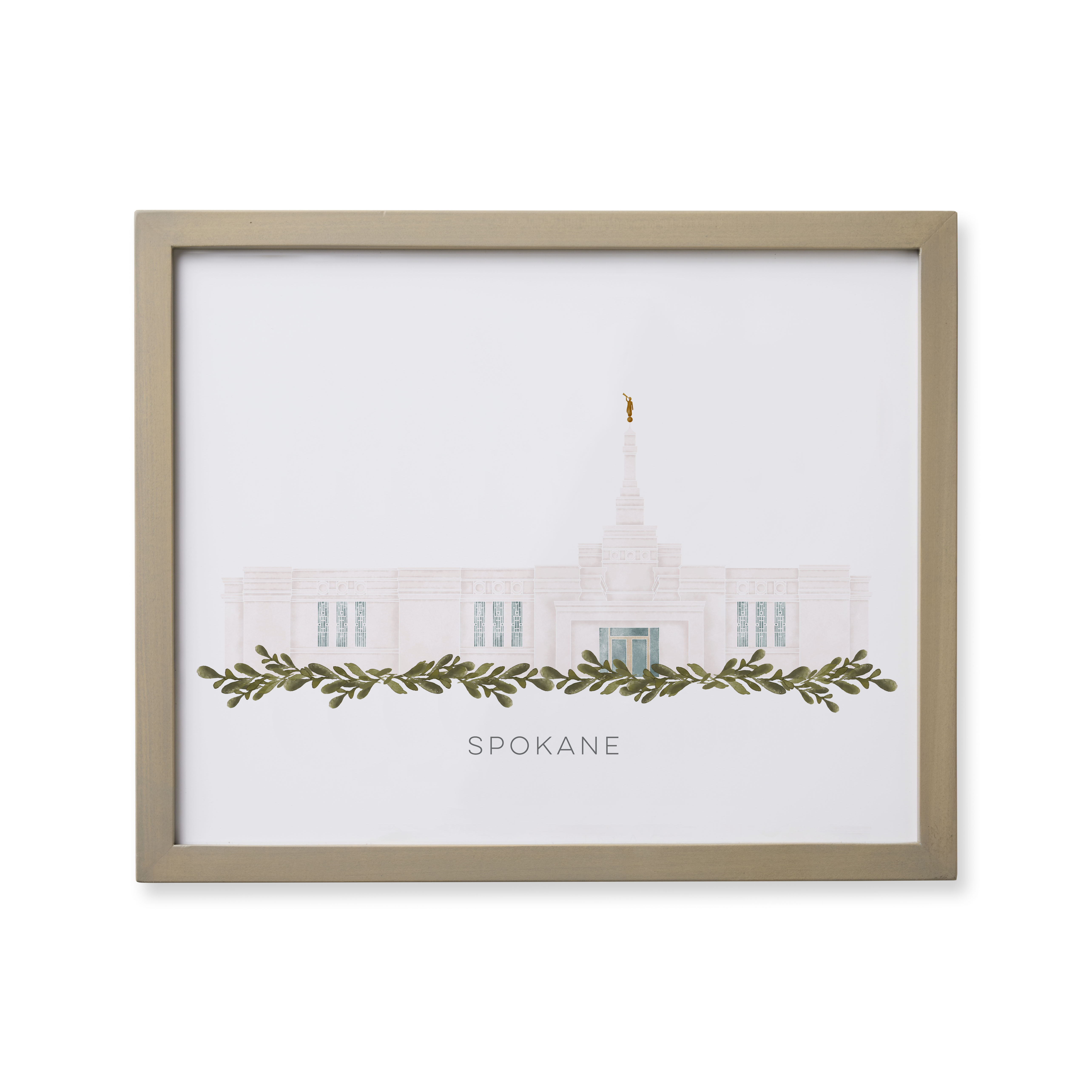 Spokane Washington Temple (18x22 Framed Paper Print), , large image number 0