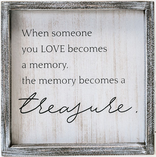 Memory Becomes a Treasure (10x10 Plaque), , large image number 0
