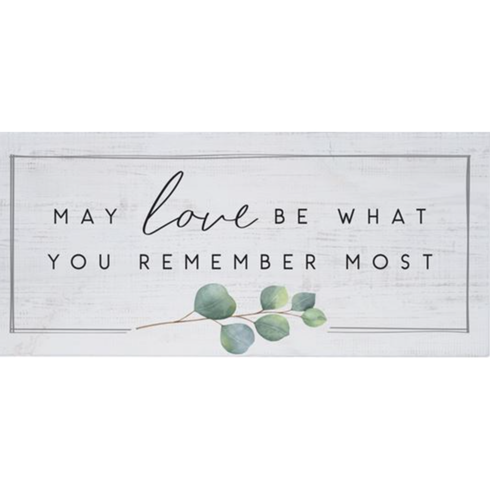 Love Remember (12x5 Plaque), , large image number 0