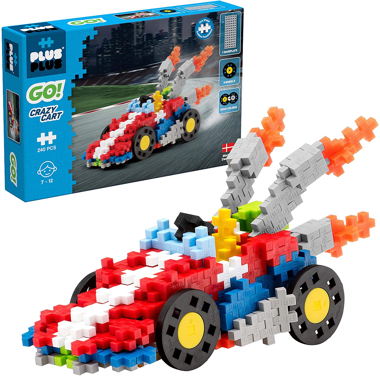 Plus Plus Go! Crazy Cart, , large image number 0