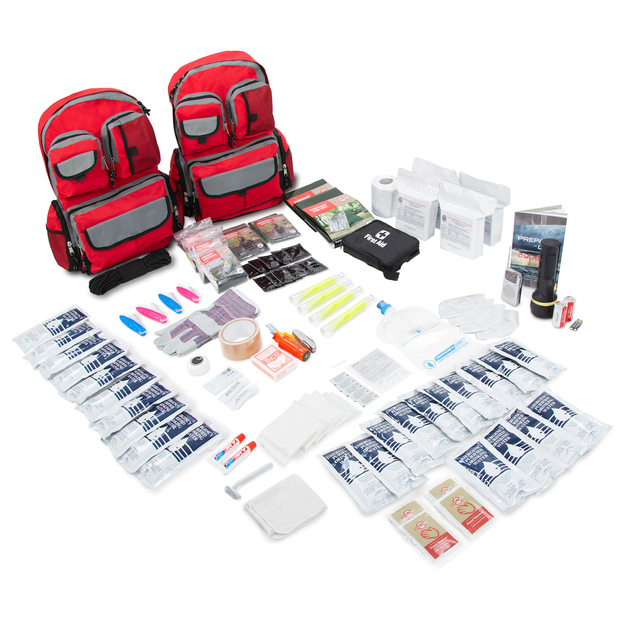 4-Person Family Prep Survival Backpack Kit, , large