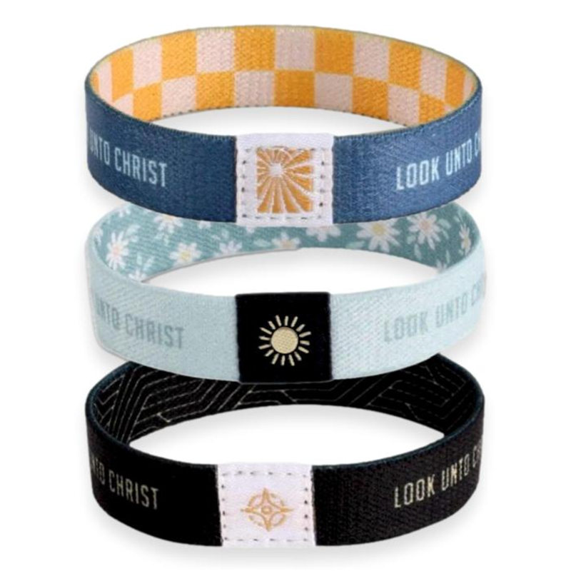 Look unto Christ 2025 Youth Theme Reversible Woven Wristband, , large image number 0