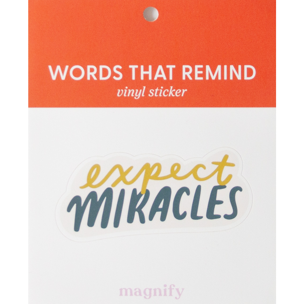 Expect Miracles Magnify Vinyl Sticker, , large image number 4