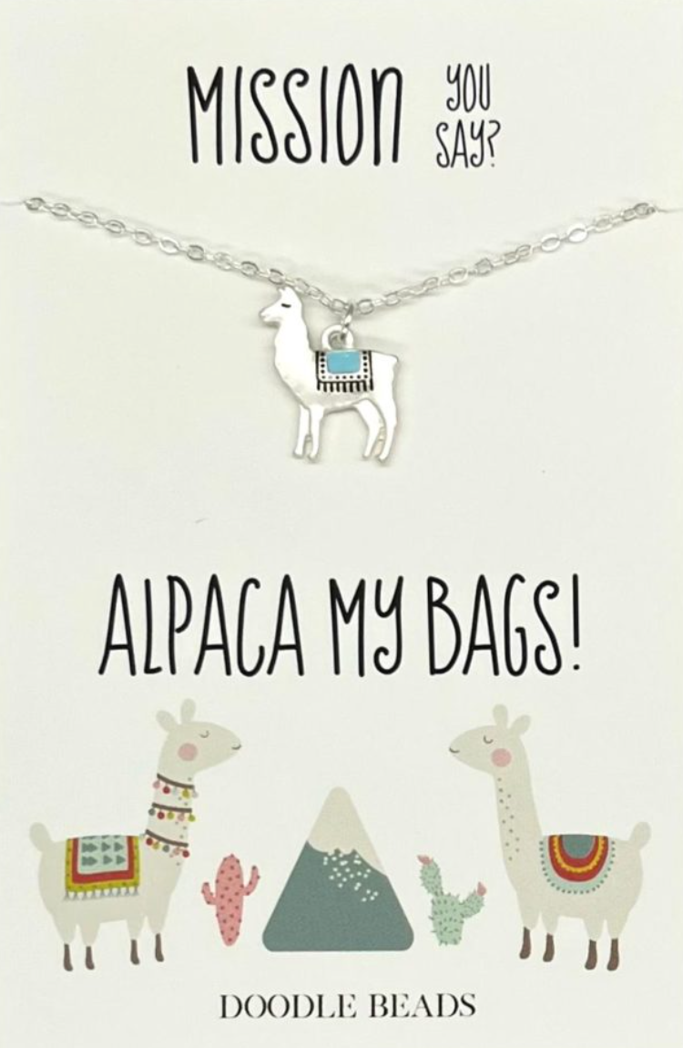 Alpaca My Bags Necklace, , large image number 3