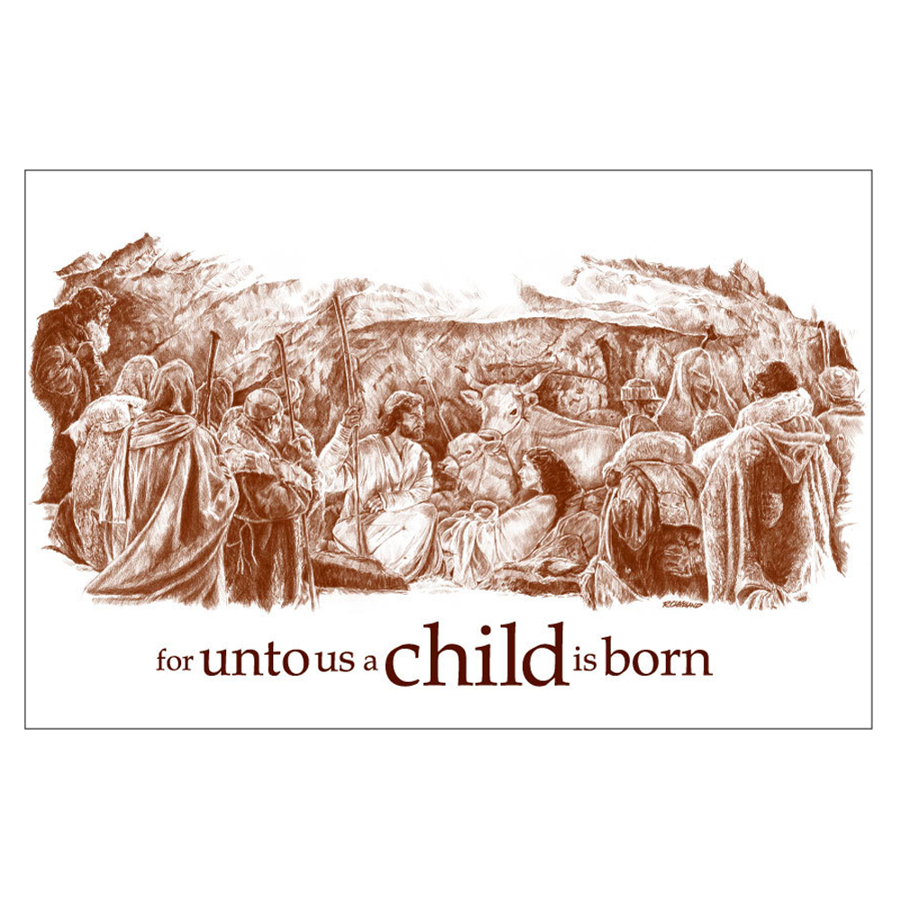 Nativity Illuminated Tile