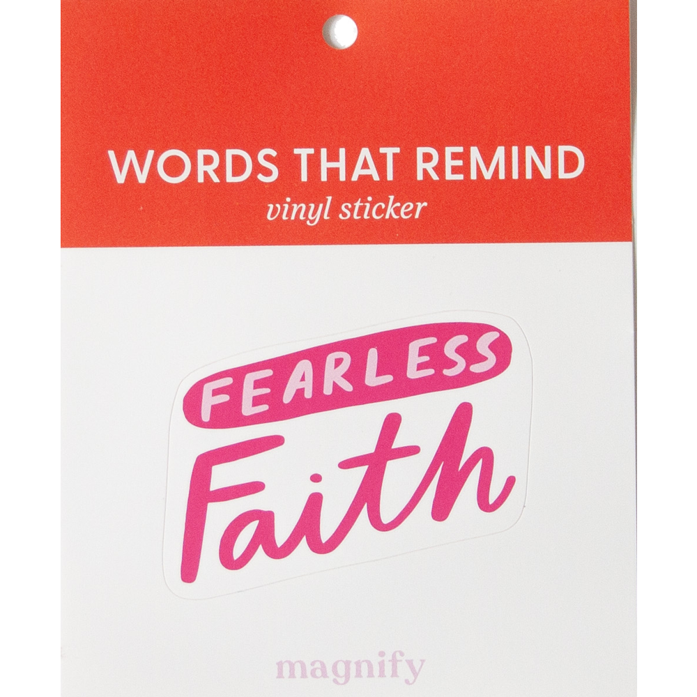 Fearless Faith Magnify Vinyl Sticker