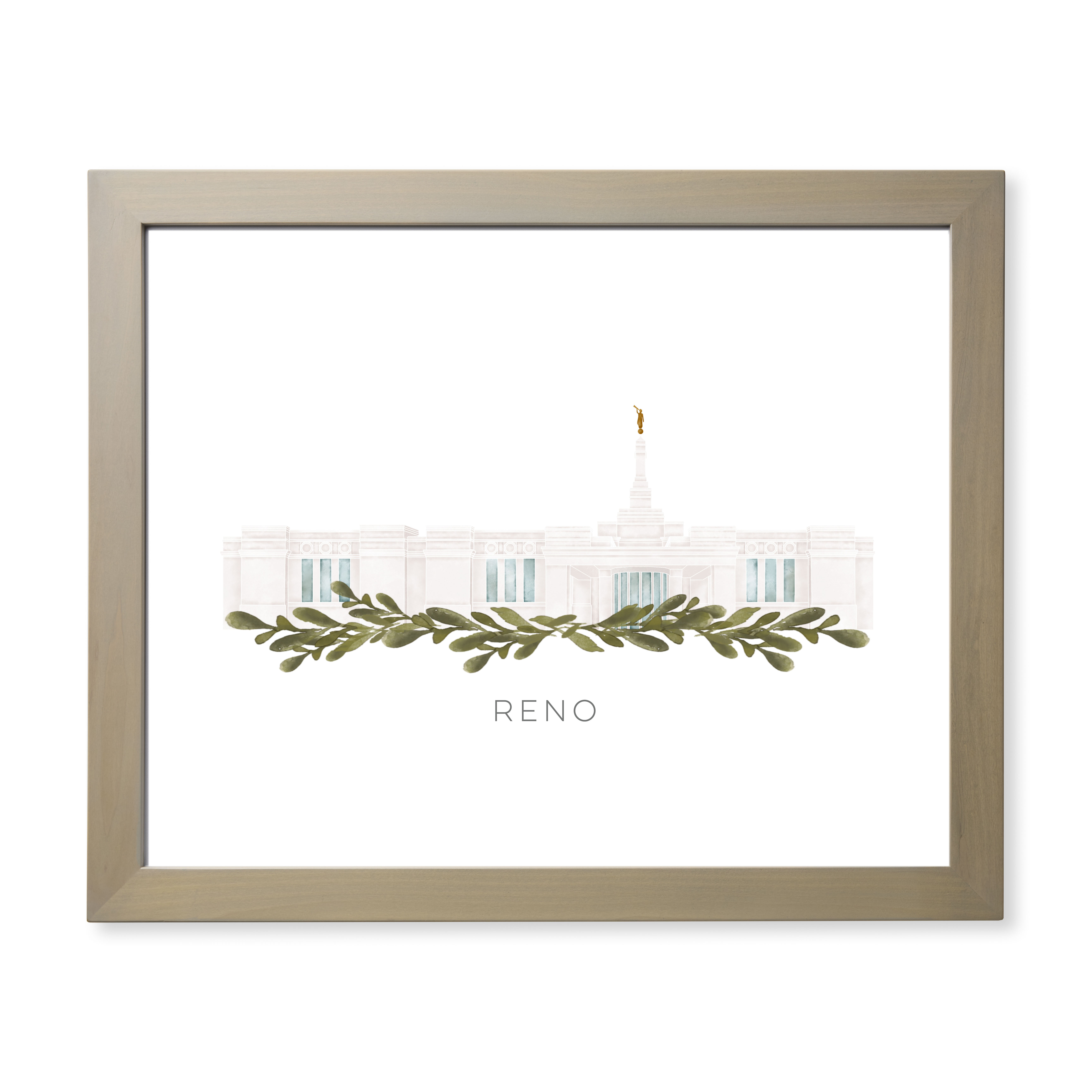 Reno Nevada Temple (28x34 Framed Paper Print), , large image number 0