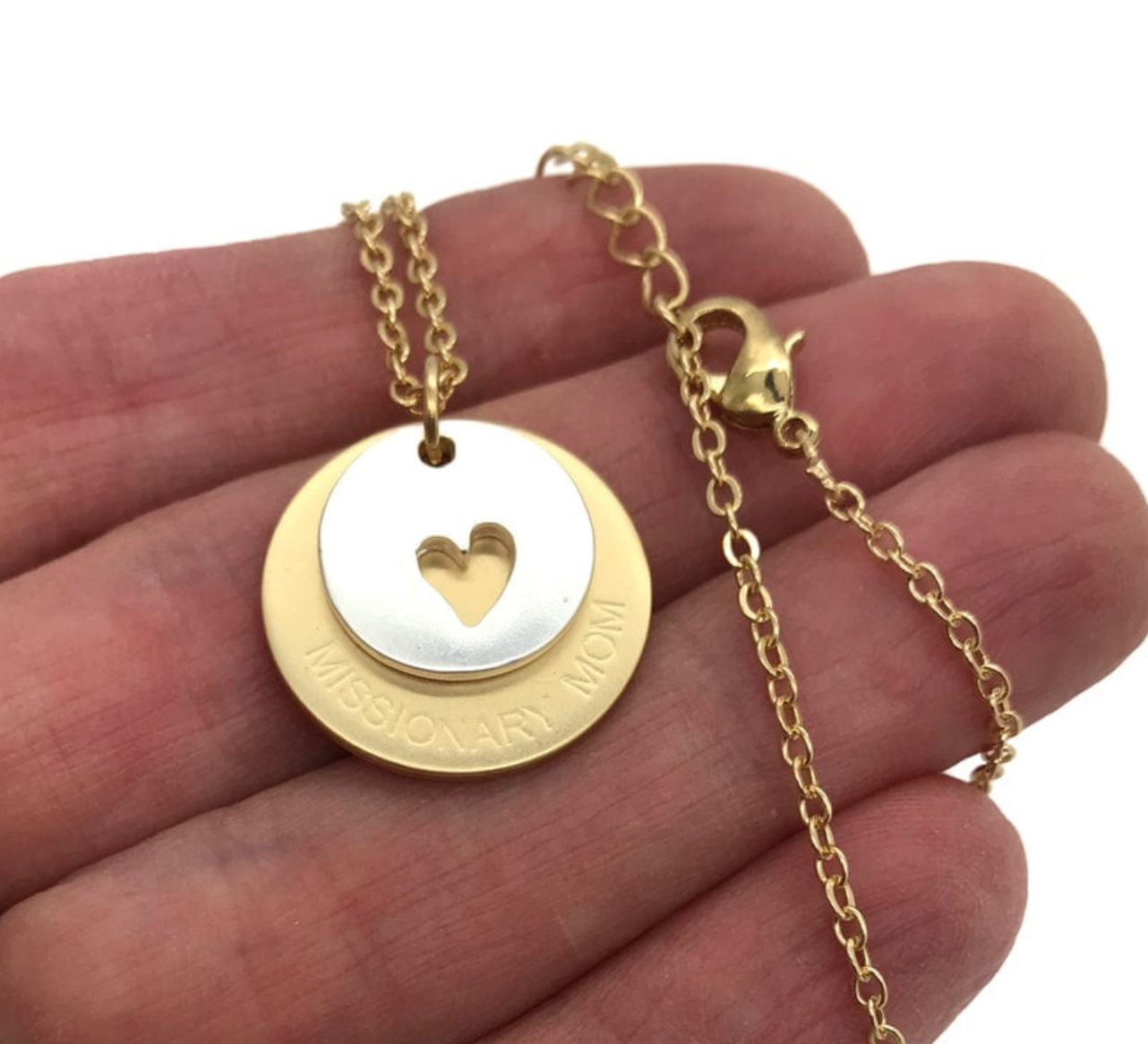 Piece of My Heart Missionary Mom Necklace, , large image number 1