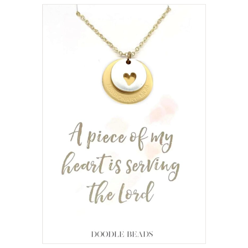 Piece of My Heart Missionary Mom Necklace, , large image number 0