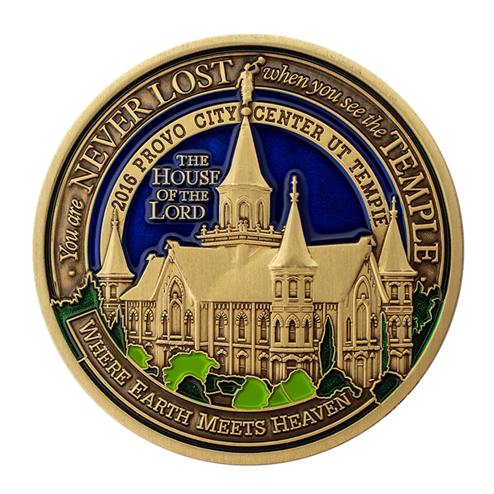Provo City Center Utah Temple Medallion