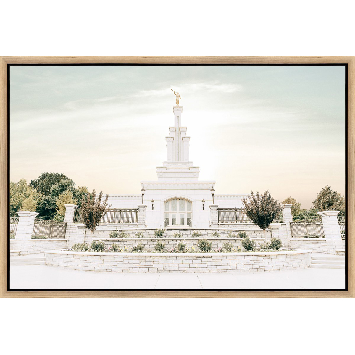 Sweet is the Work, Denver Temple (31.5x21.5 Framed Canvas)