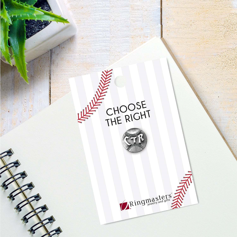 CTR Baseball Tie Tac, , large image number 1