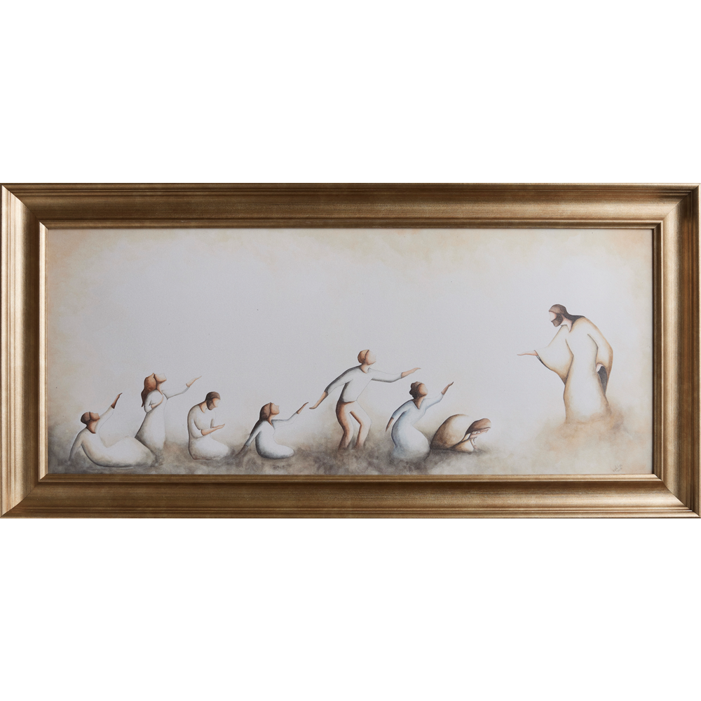 Come As You Are (19x38 Framed Canvas Print)