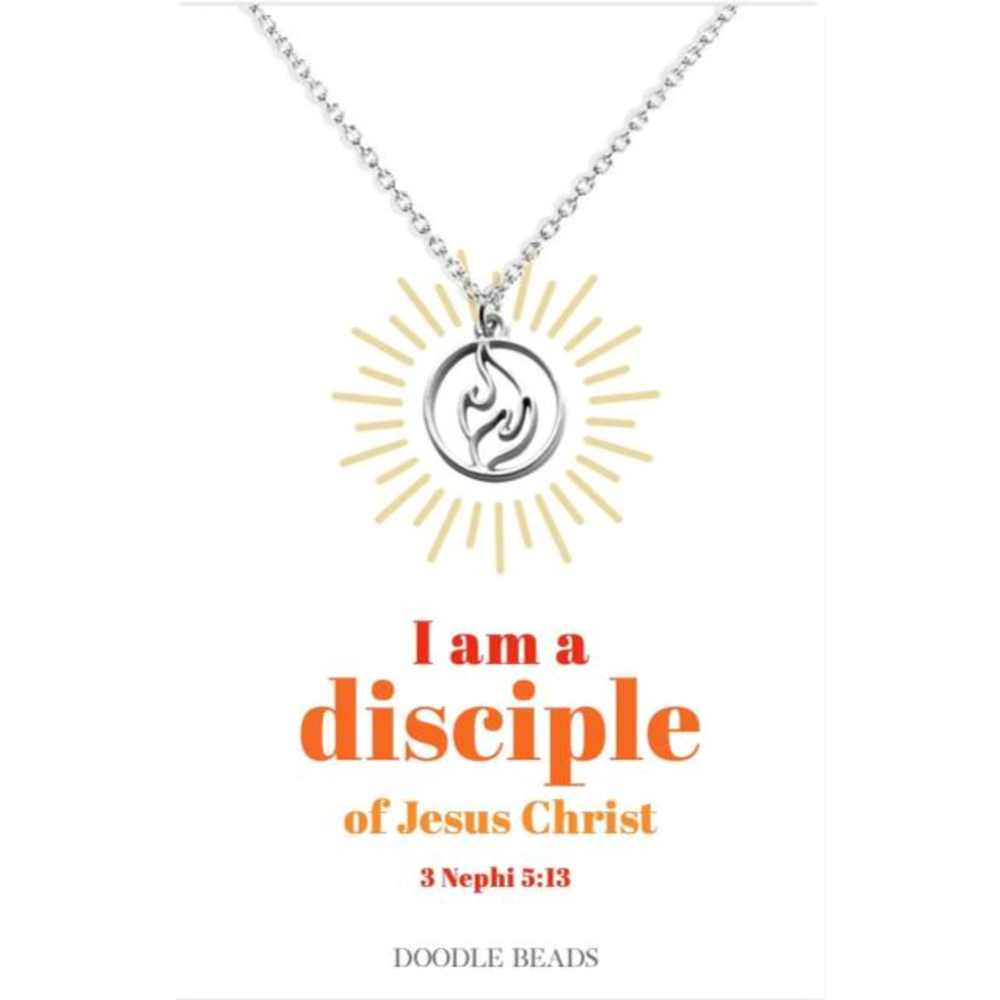 I Am a Disciple 2024 Youth Theme Flame Necklace, , large