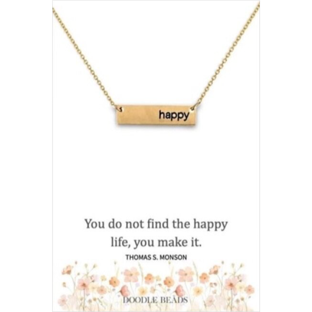 Choose Happy Necklace, , large image number 1