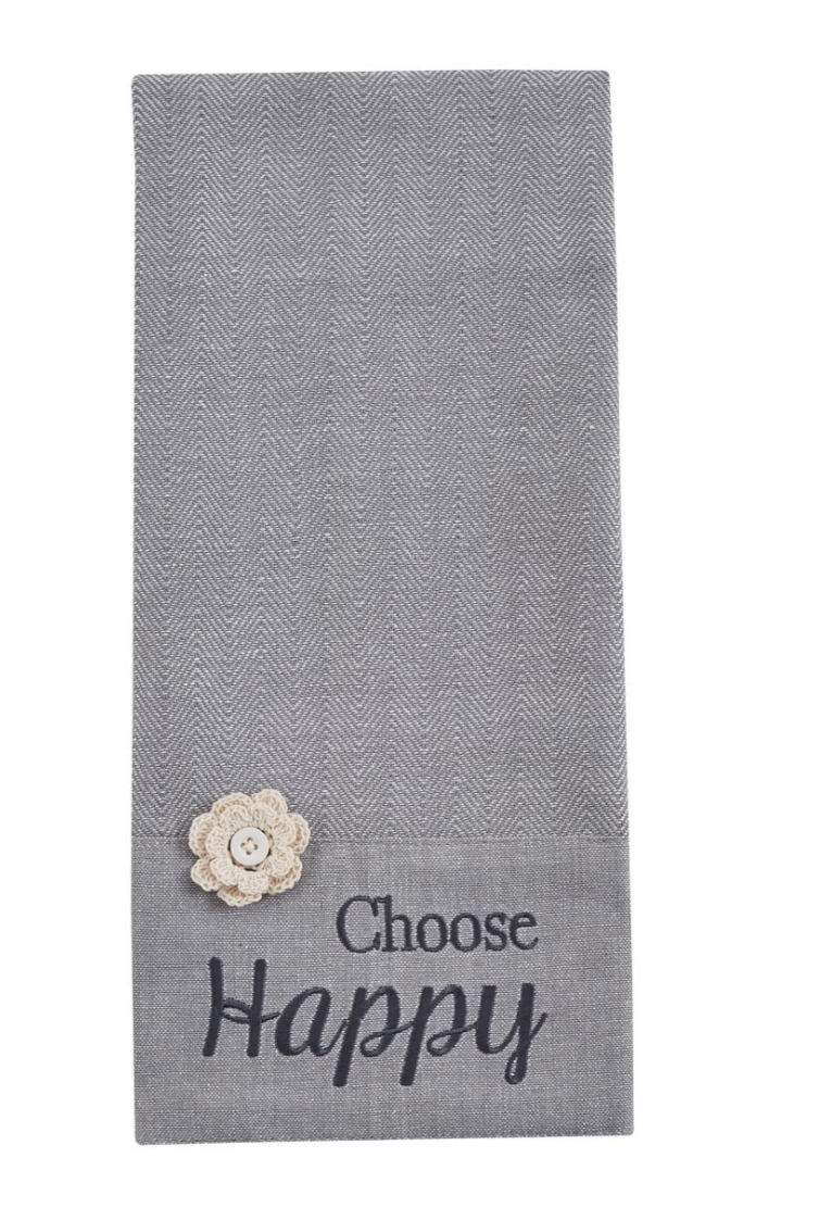 Choose Happy Dishtowel