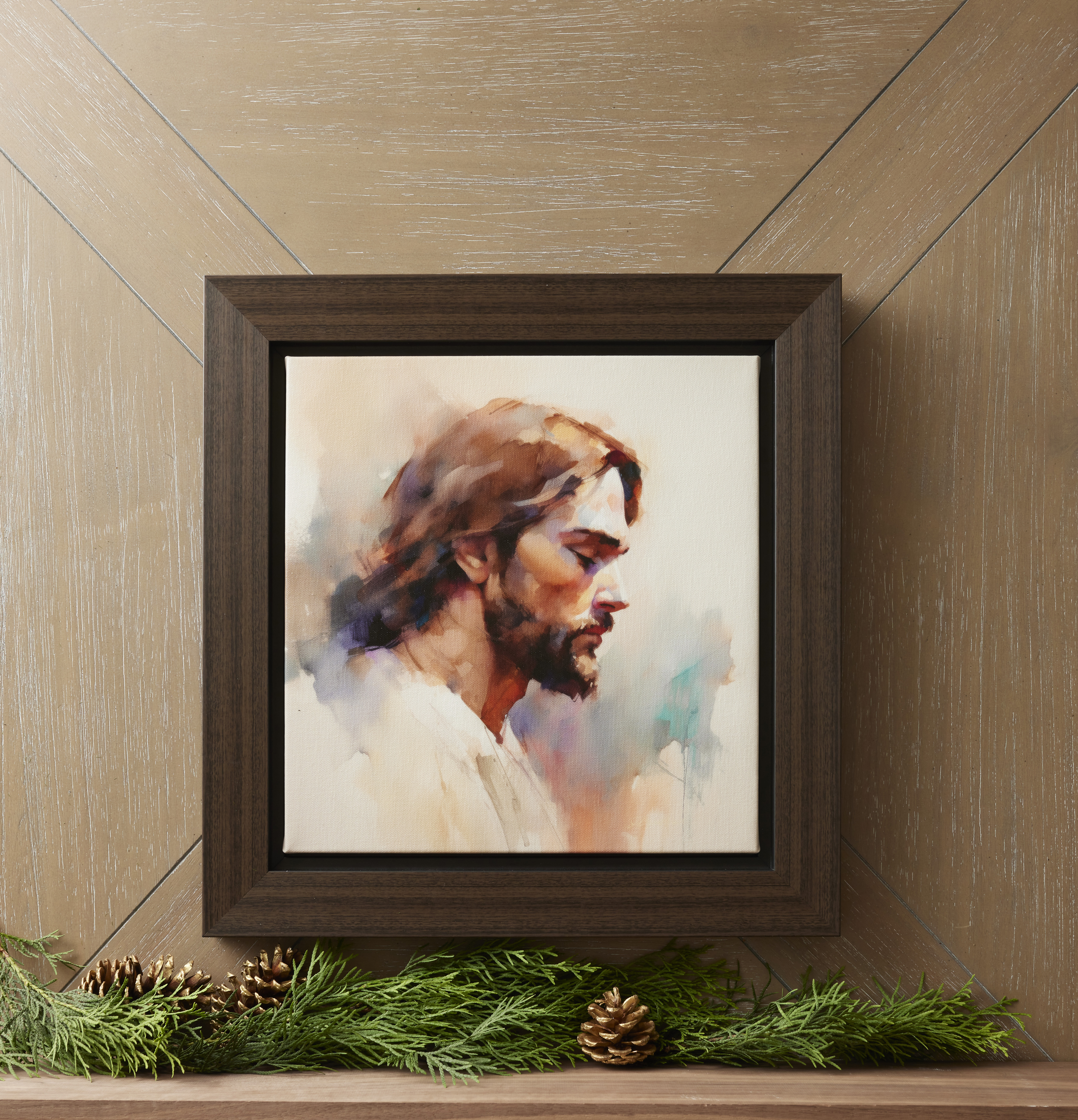 In Humility Our Savior (17x17 Framed Canvas Print), , large image number 2