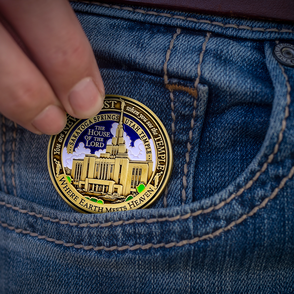Saratoga Springs Utah Temple Medallion, , large image number 3