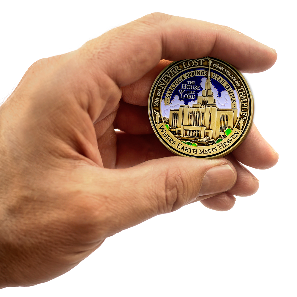 Saratoga Springs Utah Temple Medallion, , large image number 2
