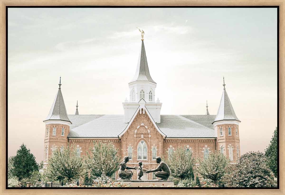 Sweet is the Work, Provo City Center Temple (31.5x21.5 Framed Canvas)